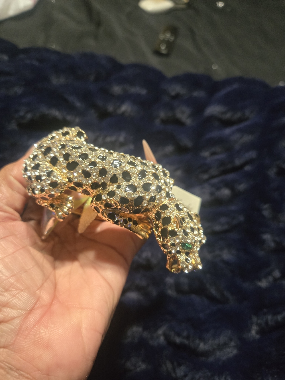 NATASHA... Brand New Gold-Tone Leopard Crystal Bracelet